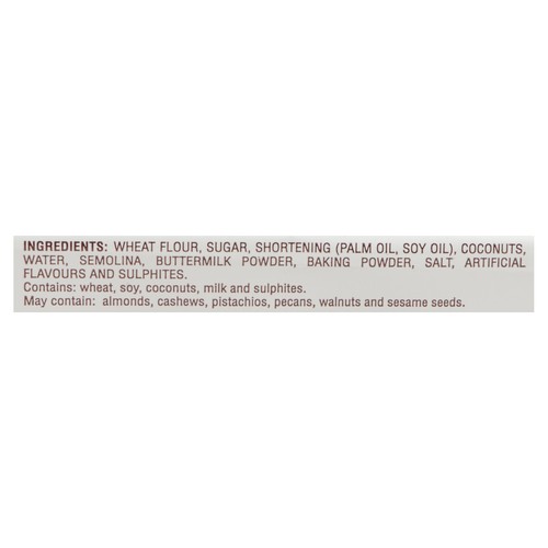 Crispy Shortbread Cookies Coconut 350 g