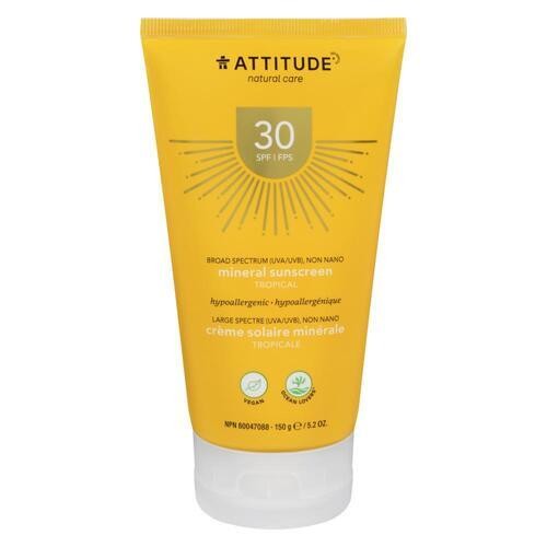 Attitude Mineral Sunscreen SPF 30 Tropical 150 g