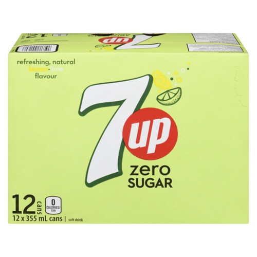 7Up Soft Drink Zero 12 x 355 ml (cans)