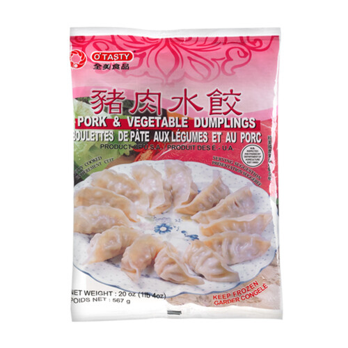 O'Tasty Frozen Dumplings Pork & Vegetable 567 g 