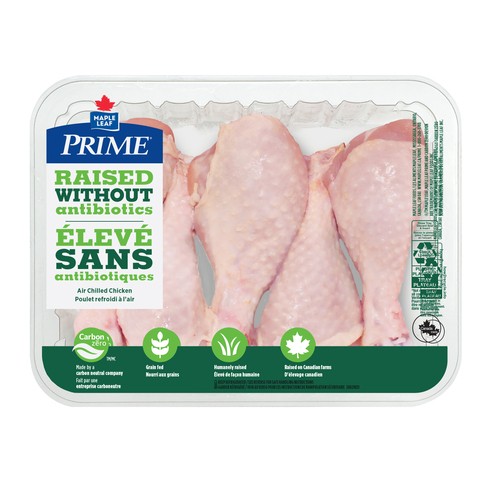 Prime Chicken Drumsticks Raised Without Antibiotics 5 pieces