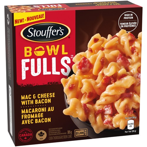 Stouffer's Frozen Macaroni Bowl Bacon Cheddar 305 g