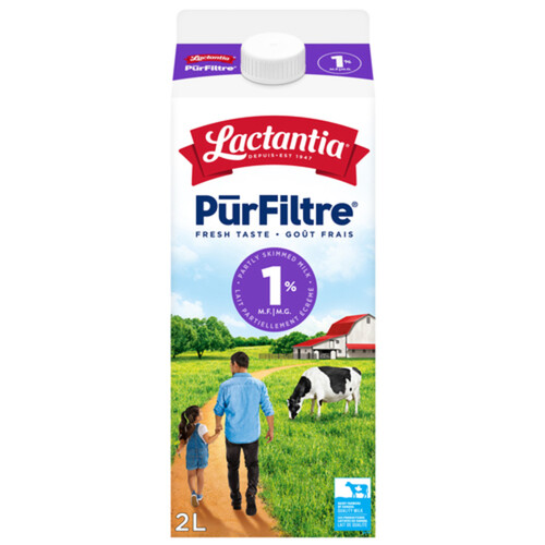 Lactantia PūrFiltre Milk 1% Partly Skimmed 2 L