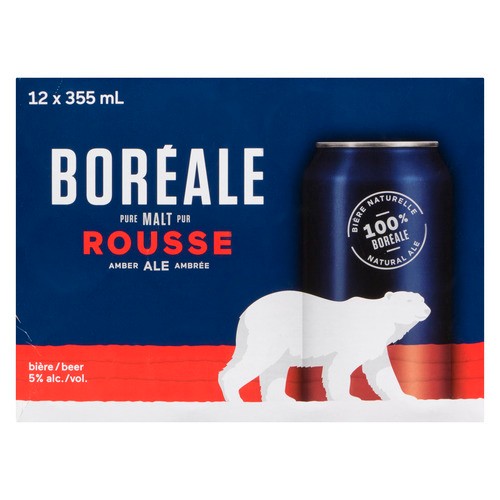 Boreale Rousse Cans Beer 12 x 355 ml