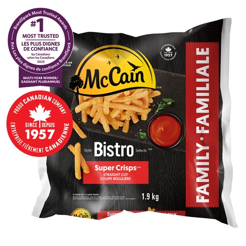 McCain Frozen Bistro Selects Super Crisps French Fries Straight Cut 9 kg