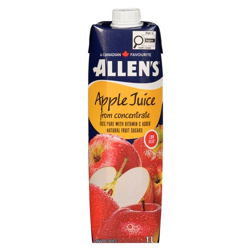 Allen's Pure Apple Juice Low Acid 1 L