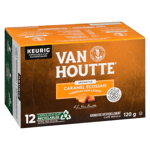 Van Houtte Ground Coffee Pods Butterscotch 12 K-Cups 120 g