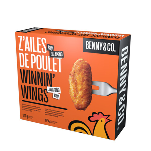 Benny & Co Frozen Chicken Wings Jalapeño BBQ 600 g