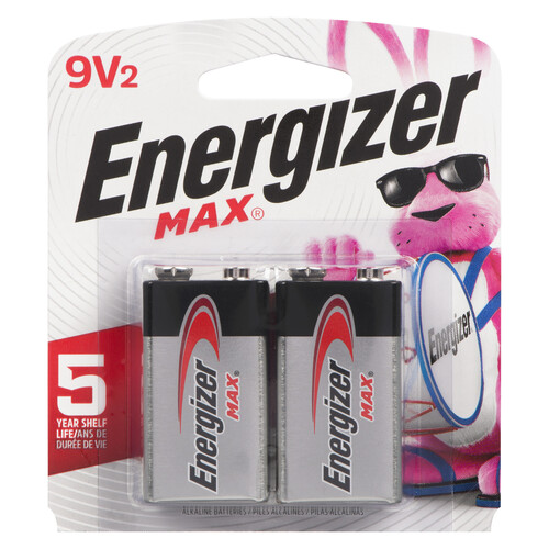 Energizer Batteries Max 9V 2 Pack