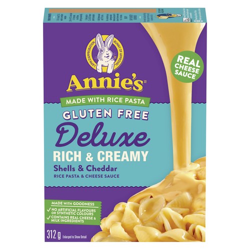 Annie's Gluten-Free Deluxe Rich & Creamy Shells & Cheddar 312 g