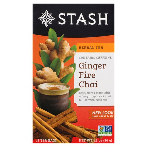 Stash Herbal Tea Ginger Fire Chai 18 Tea Bags 