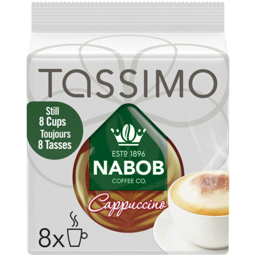 Tassimo Nabob Coffee Pods Cappuccino Single Serve 8 T-Discs 263 g