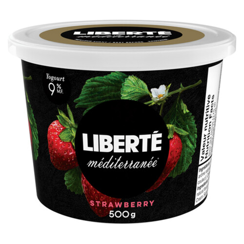 Liberté Méditerranée 9% Yogurt Strawberry 500 g