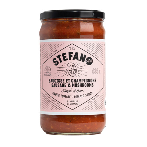 Stefano Faita Tomato Pasta Sauce Sausage & Mushrooms 635 ml