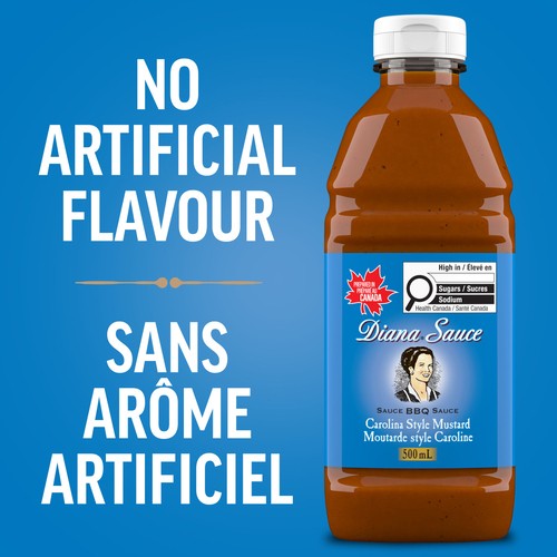 Diana Carolina Style Mustard BBQ Sauce, 500 mL Bottle