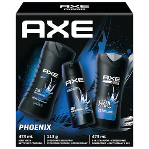 Axe Phoenix With Body Spray, Body Wash, Shampoo EA Voilà