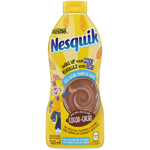 Nestlé Nesquik Less Sugar Syrup Chocolate 510 ml