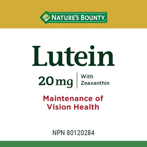 Nature's Bounty Lutein Helps To Support  Vision Health Softgels 60 Count