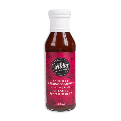 Wildly Delicious BBQ Sauce Chipotle Cherrywood 350 ml