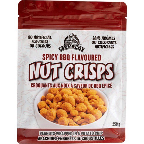 Farm Boy Nut Crisps Spicy BBQ 250 g