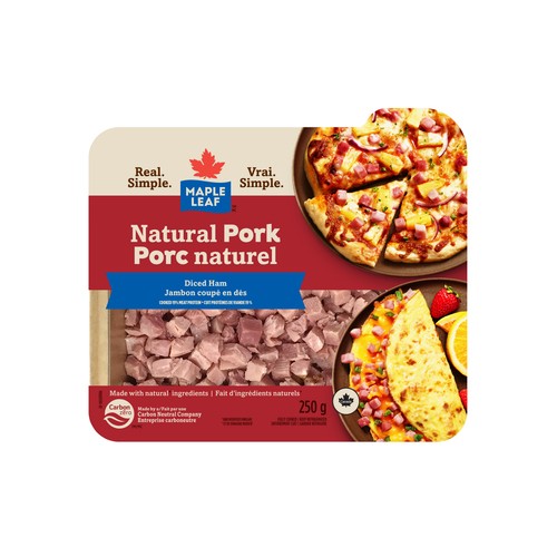 Maple Leaf Deli Diced Ham Natural Pork 250 g