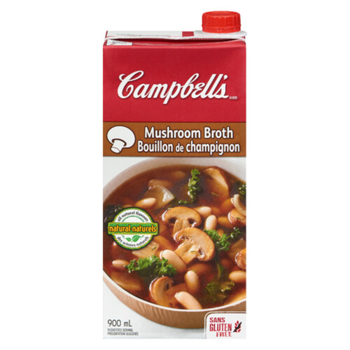 Campbells Gluten Free Broth Mushroom 900 Ml Voilà Online Groceries