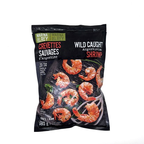 Marina Del Rey Frozen Wild Shrimp Argentinian 680 g