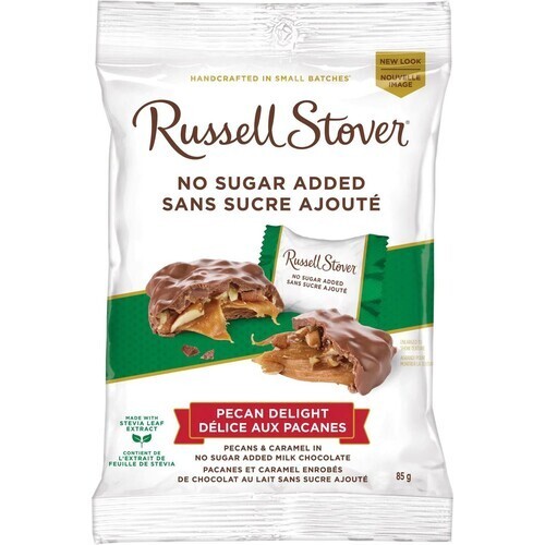 Russell Stover Dark Chocolate Pecan Delight No Sugar Added 85 g