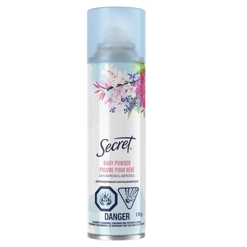 Secret Deodorant Aerosol Baby Powder 170 g