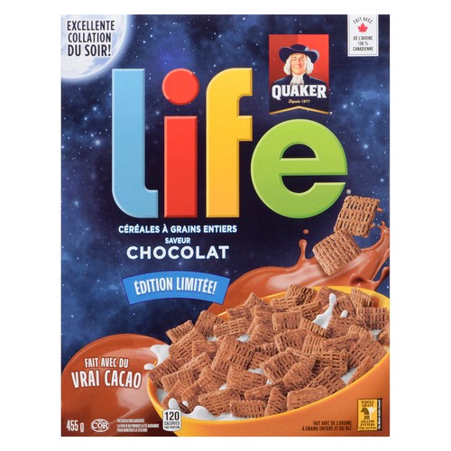 Quaker Life Whole Grain Cereal Chocolate 455 g
