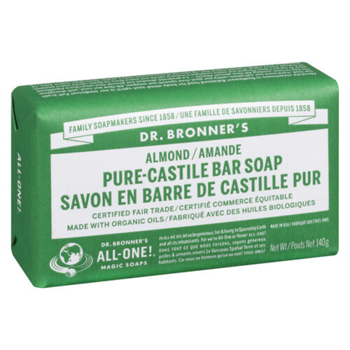 Dr Bronner's Castile Bar Soap Almond 142 g Voilà Online Groceries