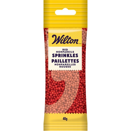 Wilton Sprinkles Red Nonpareils 40 g