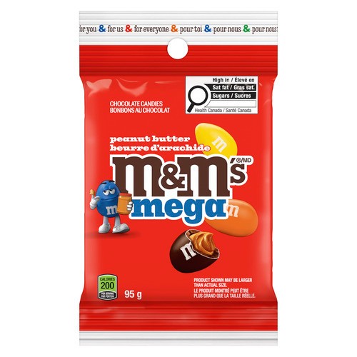 M&M's Mega Chocolate Peanut Butter 95 g