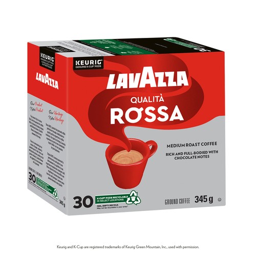Lavazza Qualità Rossa Coffee Pods Medium Roast 30 K-Cups 345 g