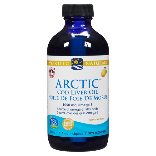 Nordic Naturals Arctic Cod Liver Oil Lemon Flavour 237 ml