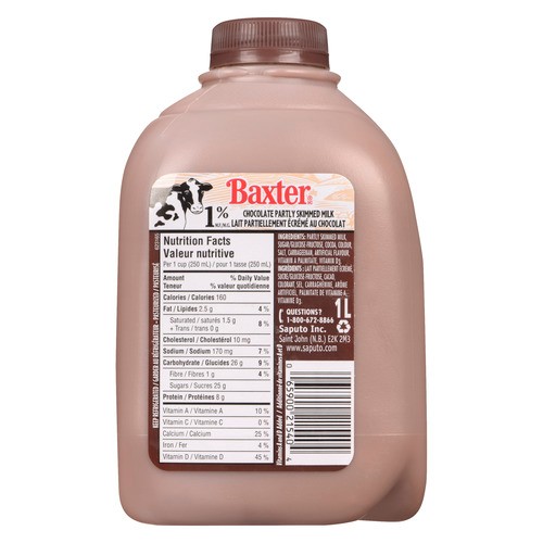 Baxter Chocolate Milk 2 Go 1 L