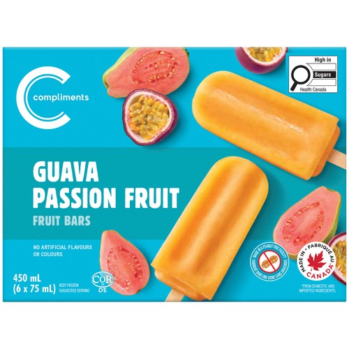 Compliments Fruit Bar Guava Passion Fruit 6 x 75 ml