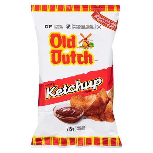 Old Dutch Gluten-Free Potato Chips Ketchup 255 g