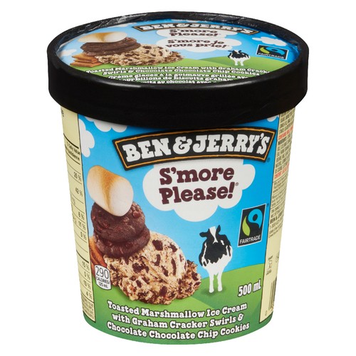 Ben & Jerry's S'more Please! Ice Cream Toasted Marshmallow 500 ml