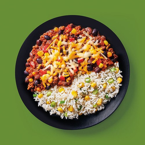 RICARDO Frozen Meal Beef Chili And Corn Rice 375 g