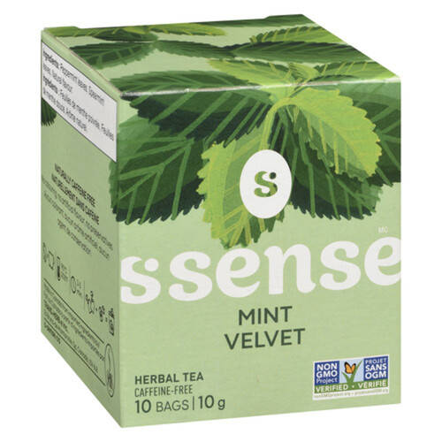 S Sens Caffeine-Free Herbal Tea Mint Flavour 10 Tea Bags 