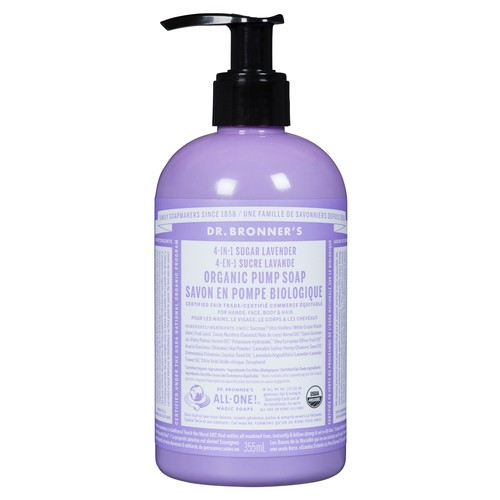 Dr. Bronner's Organic Pump Soap Sugar Lavender 355 ml