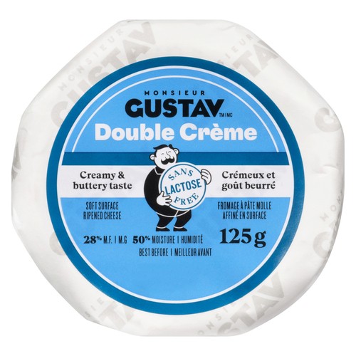Monsieur Gustav Soft Surface Ripened Cheese Double Cream 125 g