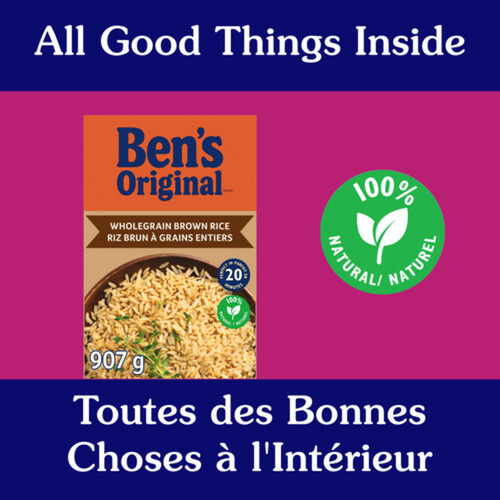 Ben's Original Boxed Rice Whole Grain Brown Rice 907 g