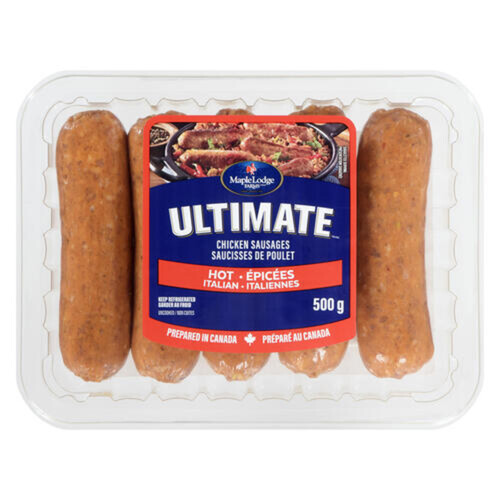 Maple Lodge Farms Frozen Chicken Sausage Hot Italian 500 g