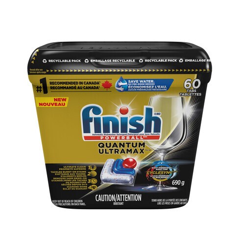Finish Quantum UltraMAX Dish Cleaning Detergent 30 ea