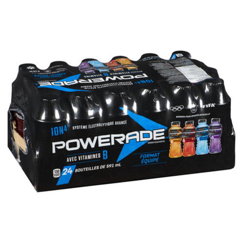 Powerade Sport Drink Team Pack 24 x 591 ml (bottles)