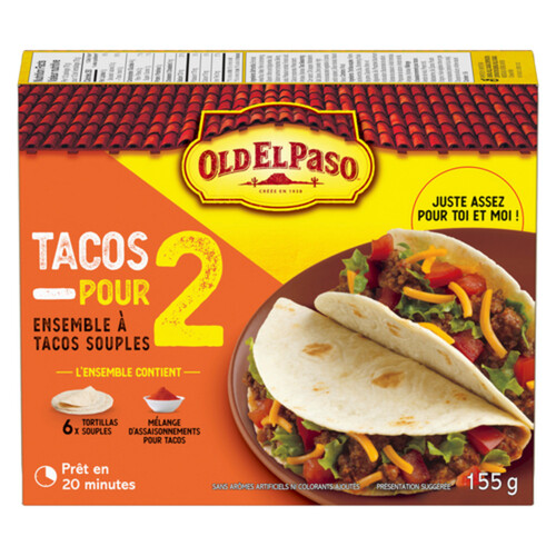 Old El Paso Taco Dinner Kit Tacos For Two Soft 155 g