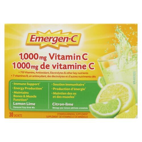 Emergen-C Vitamin C Lemon Lime 30 x 9.3 g