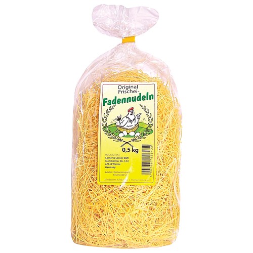 Fadennudeln Thin Egg Noodles Frischei Original 500 g